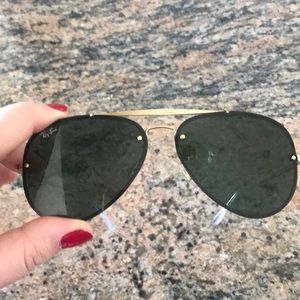 Black and Gold Ray Bans